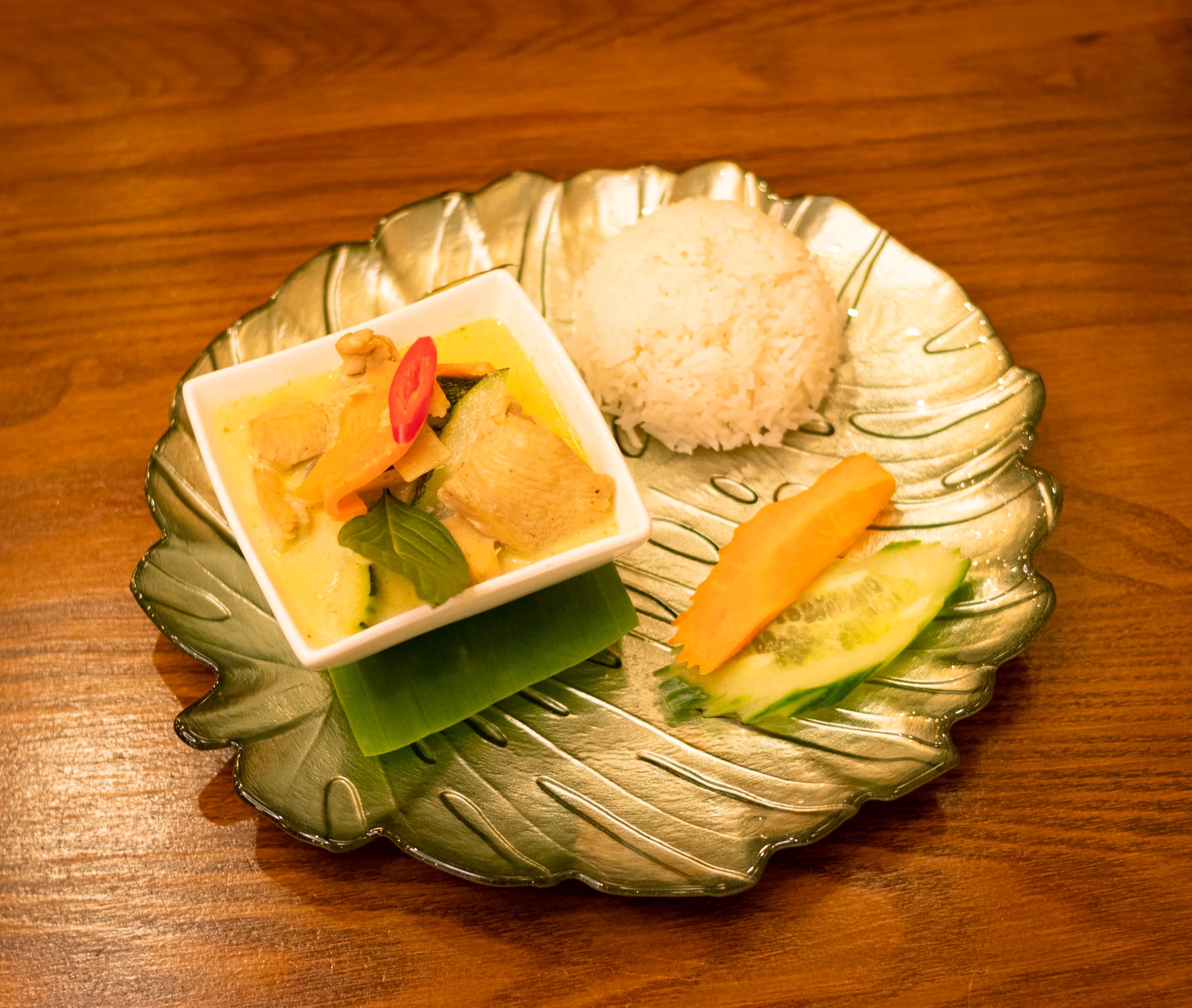 Een gerecht van chef Chandoeun bij Angkor Restaurant